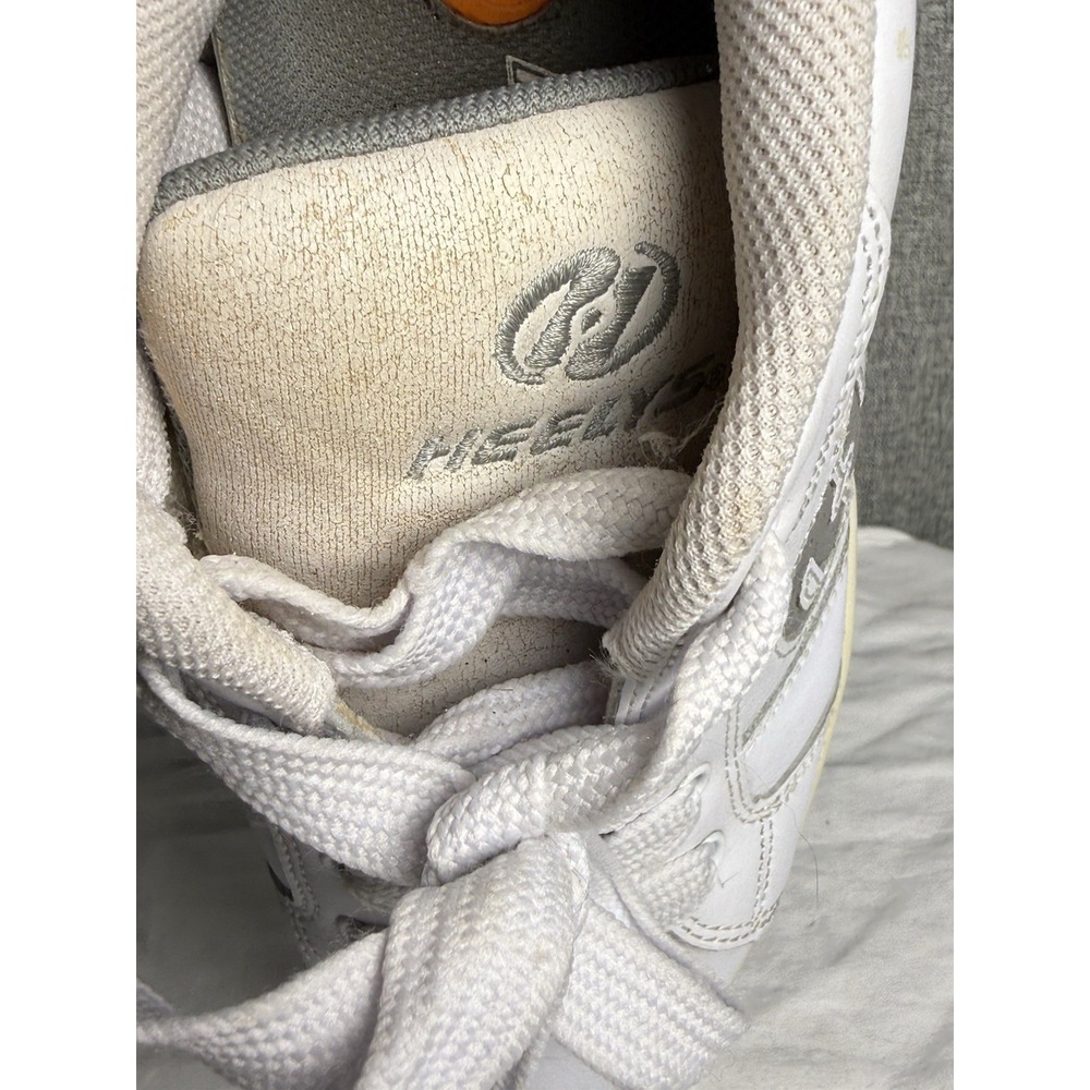 Heelys‎ White Leather Gray Logo With Rollers Men's 7 Boys Vintage Style 9171 - Picture 8 of 9